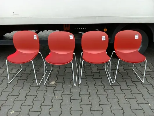 4x sedia per visitatori RBM 6060A Noor Sled Base