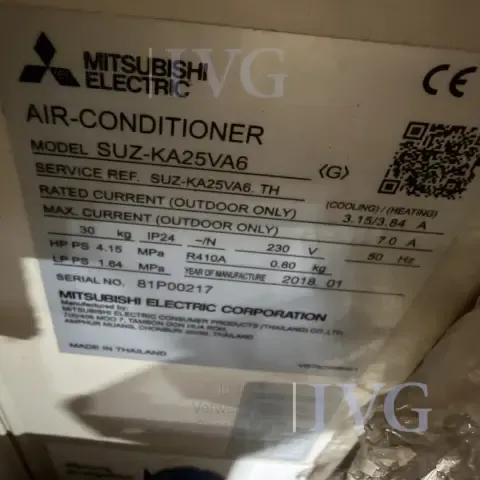 Split air conditioner MITSUBISHI SUZ-KA25VA6