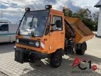 Multicar M26 dört çeker damperli kamyon, HIAB 022-2 yükleme vinçli