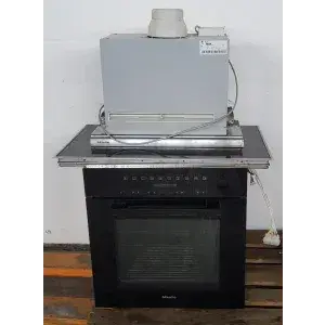 Miele ankastre fırın, seramik ocak (yak. G=80 cm x D=52 cm) + davlumbaz