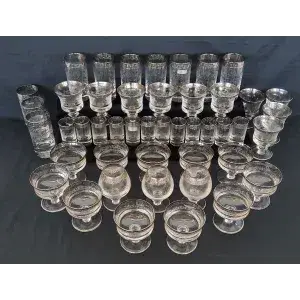 Parti glass - italienske vintageglass fra Murano-serien -Medici-
