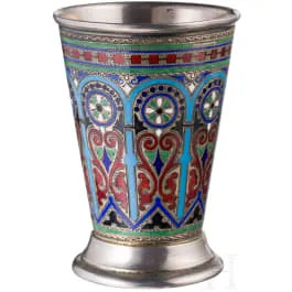 内填珐琅伏特加杯,俄罗斯,莫斯科,Iwan Chlebnikow,1887年