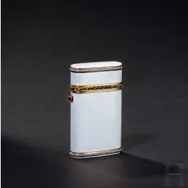 Fabergé玑镂珐琅烟盒,俄罗斯,圣彼得堡,Henrik Wigström,1908-1917年