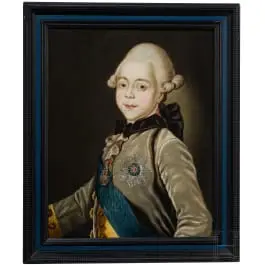 Porträt des Großfürsten Paul Petrowitsch 1754-1801 (des späteren Kaisers Paul I.) als Kind, Russland zwischen 1760-1770