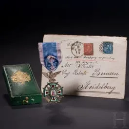 Robert Wilhelm Bunsen - Officierskruis van de Mexicaanse Orde van Guadalupe, toegekend in 1866