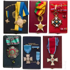 Groupe de six ordres de République centrafricaine, Tunisie, Venezuela, Luxembourg, Cameroun