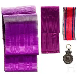 Médaille française de Sainte-Hélène et rubans d'ordres internationaux