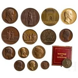 Collection de médailles de bronze, 19e/20e siècle