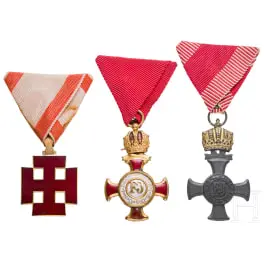 Tři rakouská vyznamenání