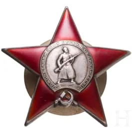 Order of the Red Star, early and rare variant with maker's mark "Mondvor", Soviet Union, from 1936