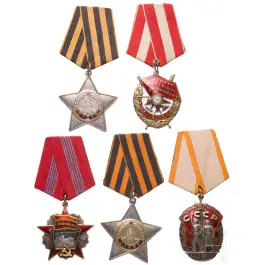 Pět sovětských řádů, Sovětský svaz, od 1943