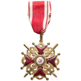 Řád sv. Stanislava, Kříž 2. třídy s meči, Rusko, Prozatímní vláda, kolem 1917/18
