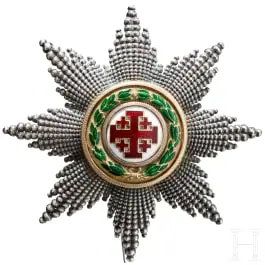 Řád Božího hrobu - hvězda na prsa