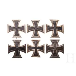 Six croix de fer 1re classe, 1914
