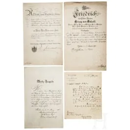 Succession de documents - Ordre de l'Aigle rouge / Ordre de la Maison d'Albert l'Ours / Afrique du Sud