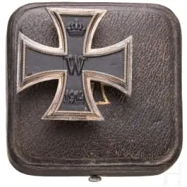 Generál Gerhard Tappen - Železný kříž 1914 1. třídy v pouzdře, výroba Gebrüder Friedländer