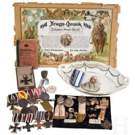 Lot de décorations et insignes