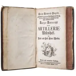Heinrich Vogels, « Kurzer Unterricht in der Artillerie-Wissenschaft, zu Ernst- und Lust-Feuer-Werken », Zurich, 1756