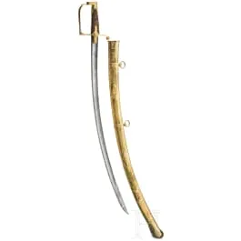 Sabre somptueux d'un haut officier de la cavalerie légère danoise, vers 1810