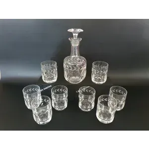Carafă + 8 pahare