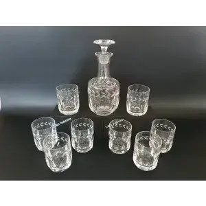 Karaffel + 8 glas