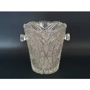 Champagnekøler af krystal ca. 24 cm høj