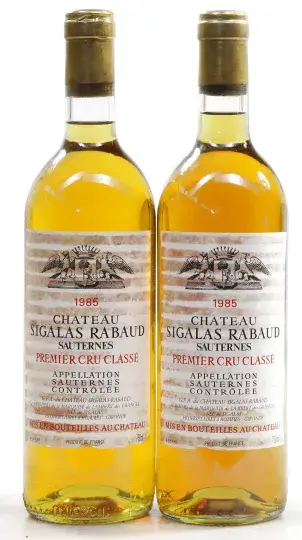 Chateau Sigalas Rabaud Chateau Sigalas Rabaud 1985