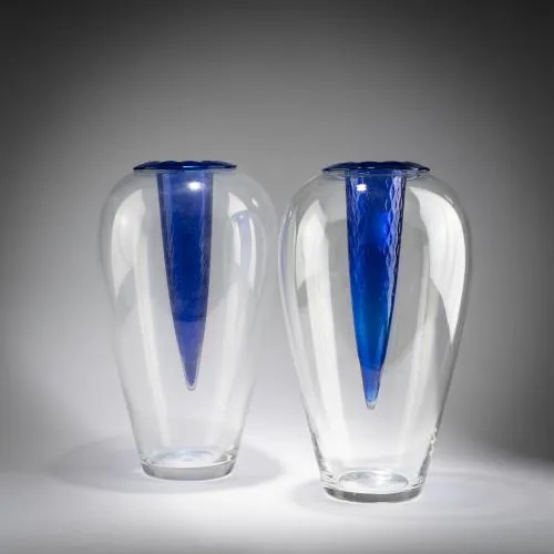 Philippe Starck – Dvě dvoudílné vázy 'Gabriel' ze série 'Follies', 1991 (návrh)