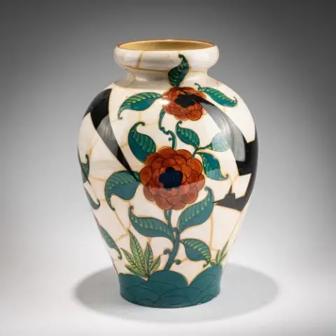 Vase avec oiseau stylisé, années 1930