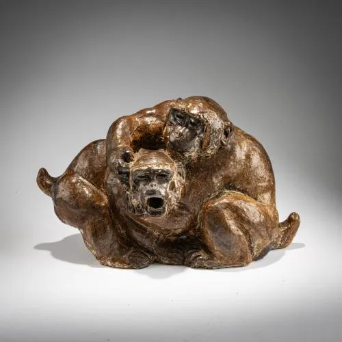 Knud Kyhn – Paire de singes, pièce unique, 1931 (modèle)