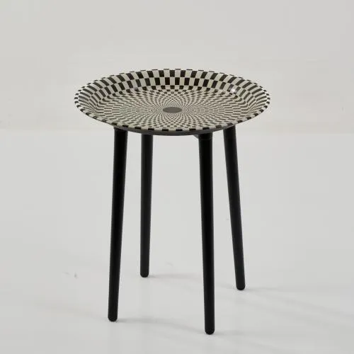 Barnaba Fornasetti, Piero Fornasetti – Plateau 'Egocentrismo' sur support pliable, années 1950 (projet)
