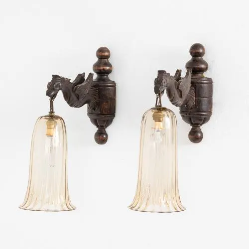 Vittorio Zecchin – Two wall lights, 1920s (design)