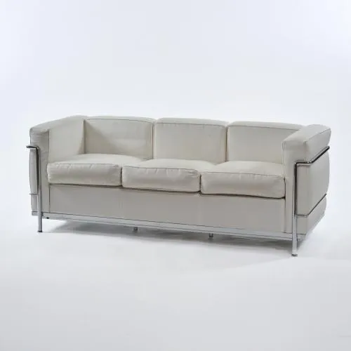 Pierre Jeanneret, Charlotte Perriand, Le Corbusier – Driezitsbank 'LC 2', 1928 (ontwerp)