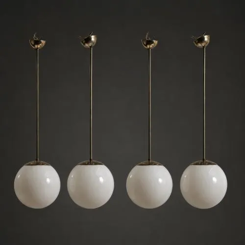 Paavo Tynell – Vier plafondlampen '1602', jaren 1930 (ontwerp)