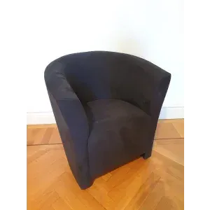 Cocktailsessel Mikrofaser - dunkelblau