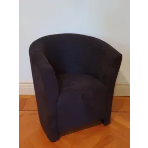 Cocktailsessel Mikrofaser - dunkelblau