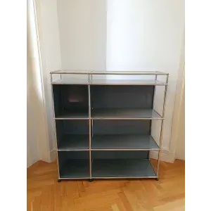 Regal USM Haller grau ( 112 x 37 x 120 cm )