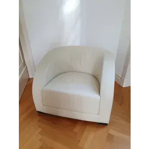 Armchair - Armani Casa Essex Armchair (leather, 90 cm wide)