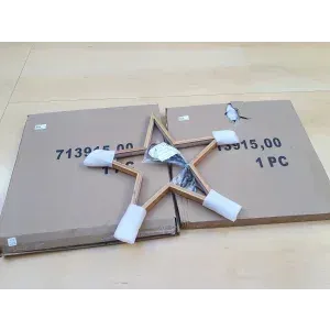 2 Holzsterne LED beleuchtet