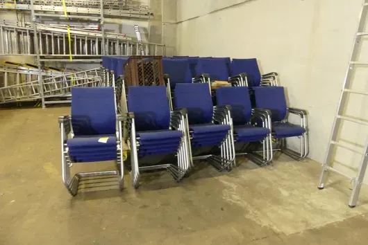 Lot of stacking chairs