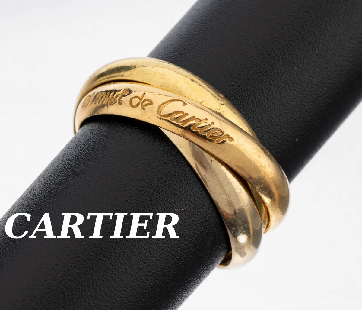 18 kt Gold Must de CARTIER Ring, GG/WG/RG 750/000, Trinity-Serie, RW 54, ca. 8.4 g,