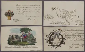 Stammbuch-Kassette – der Familie Bösing in Grünberg (Schlesien). 1835-1854.