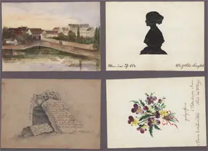 Stammbuch-Kassette – der Charlotte Brestel in Wien. 1842-1852.