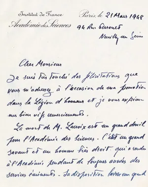 Broglie, Louis de – 4 Autographen