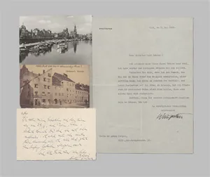 Dirigenten – 6 nach Wien gerichtete Briefe und Postkarten. 1910-1973