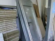 Galvanizli inşaat kapıları (2 adet)