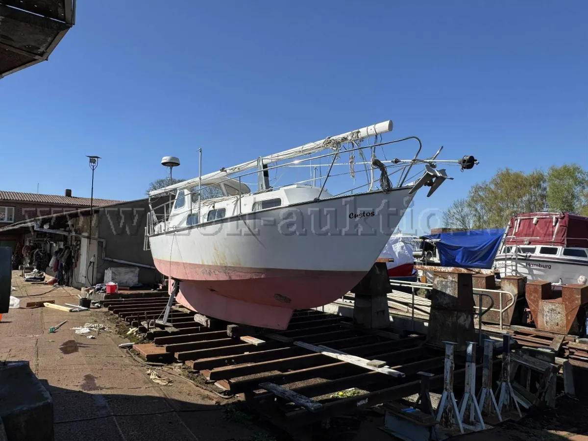 1 Segelyacht „CUSTOS“ – Seahawk 30, Stahlschiff, Baujahr 1972