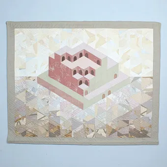 DORLE STERN-STRAETER (* 1939). Quilt, ''Kasbah'' (1985).