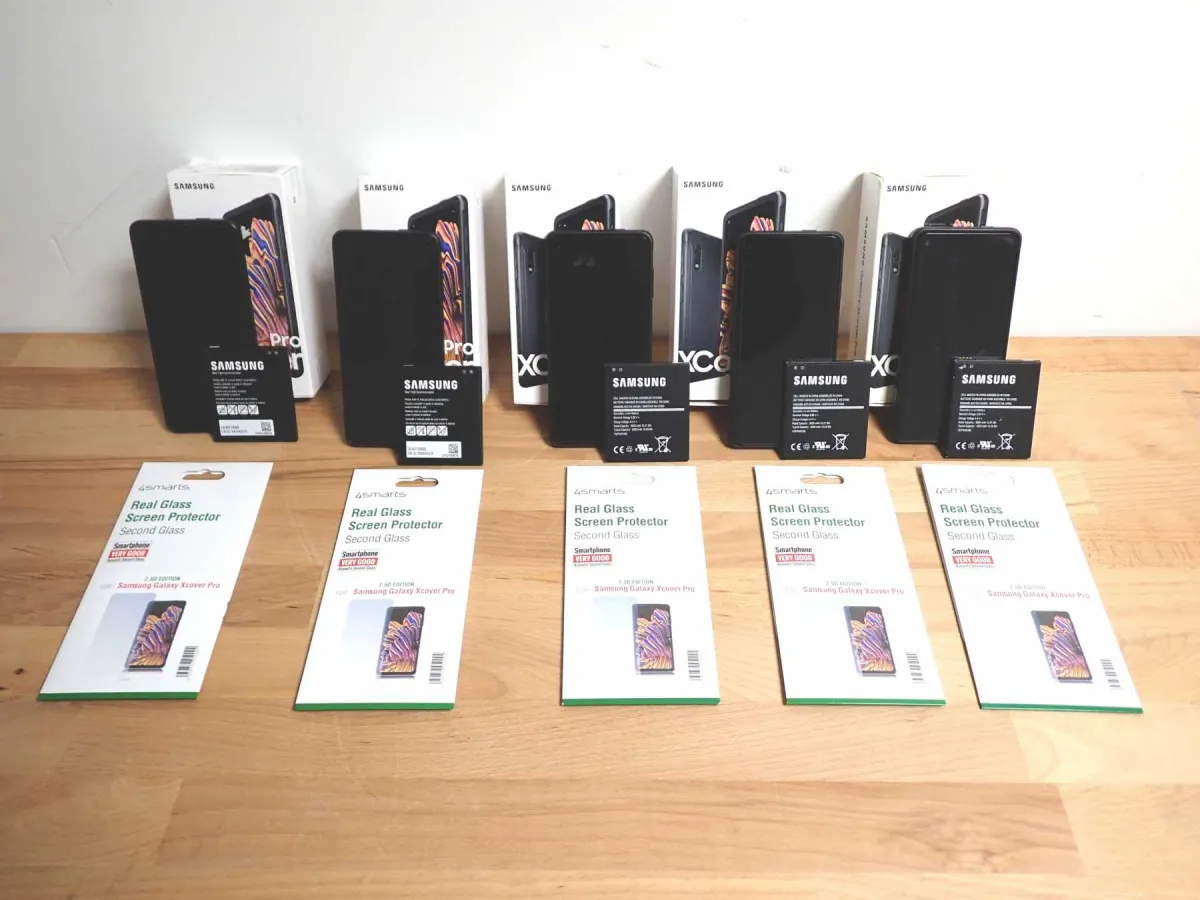 5 adet kullanılmış akıllı telefon Samsung Galaxy XCover Pro SM-G715FN/DS - 64GB