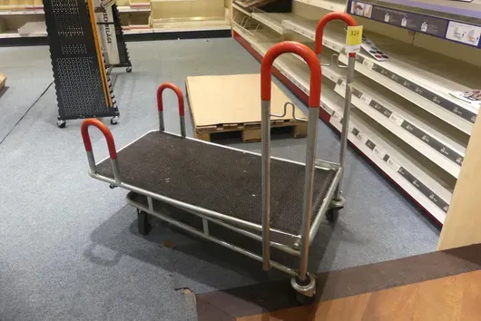 Hardware store transport trolley